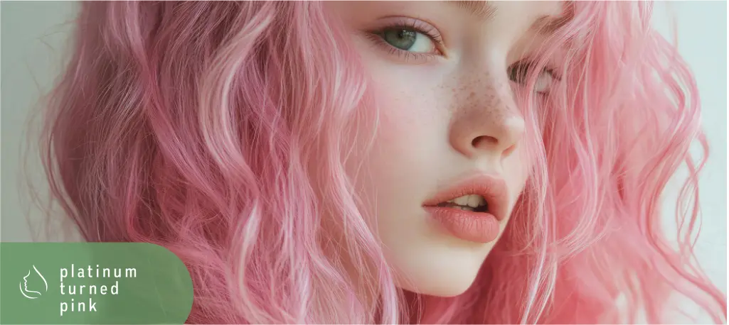 platinum turned pink
